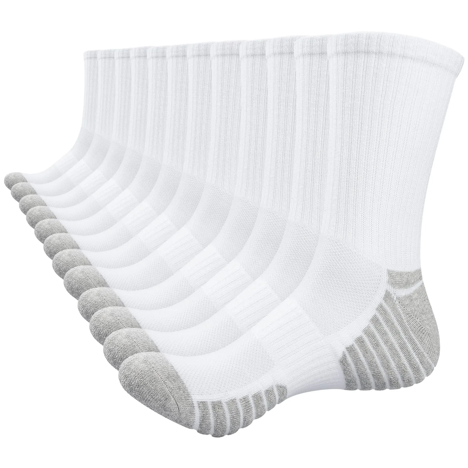 TANSTC Calzini Termici Invernali Uomo Donna, Cotone, 47-50, Bianco, 6 Paia - immagine 1