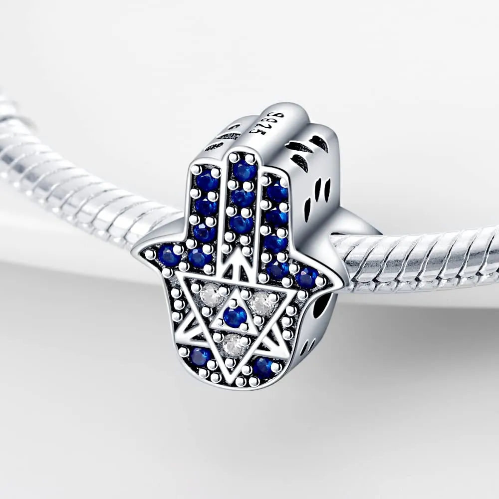Pandach Bead Charm Ciondolo Argento Sterling 925 con Cubic Zirconia per Braccialetti e Collane Europee - immagine 4
