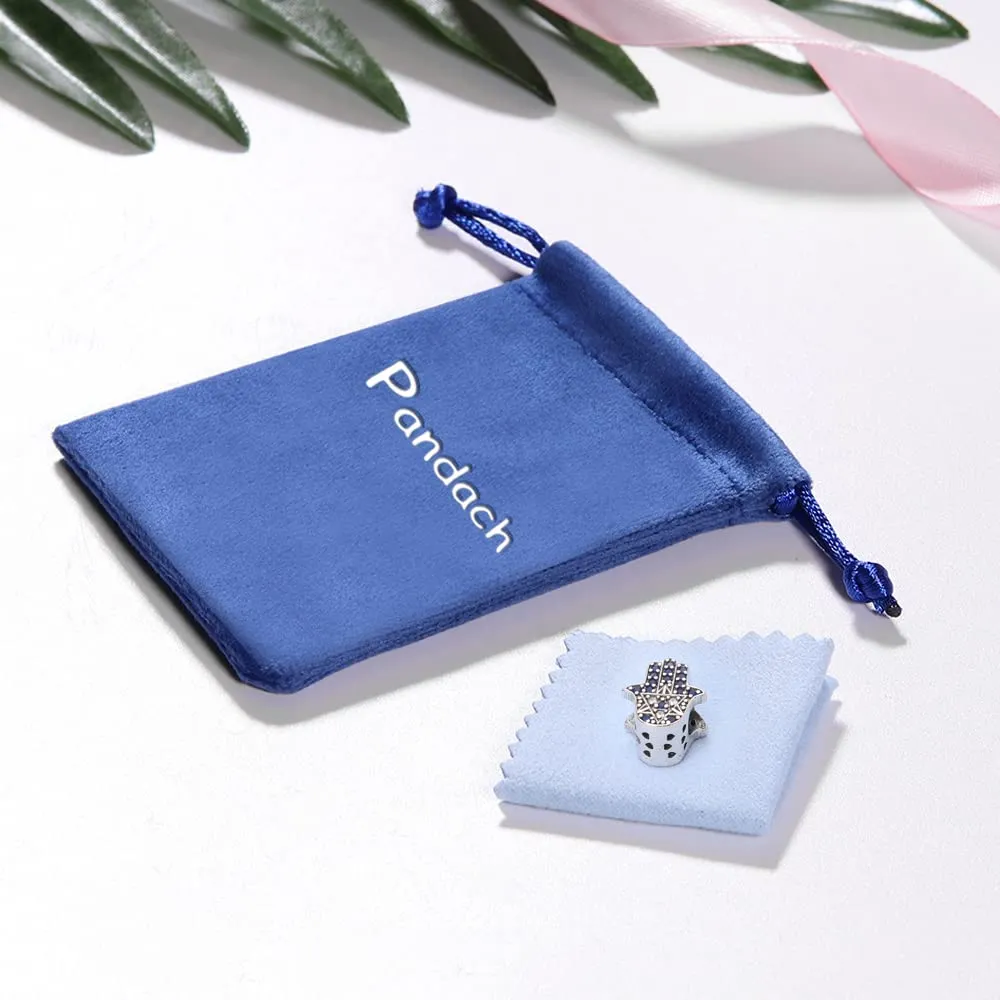 Pandach Bead Charm Ciondolo Argento Sterling 925 con Cubic Zirconia per Braccialetti e Collane Europee - immagine 5