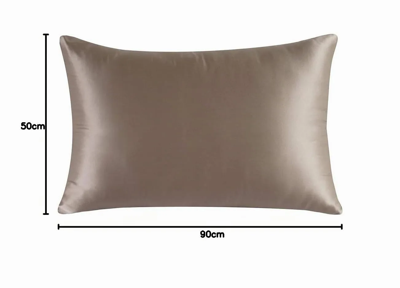 townssilk Federa in seta di gelso 100% naturale, 19 momme, doppia faccia, 50x90cm, Lightbronze - immagine 10