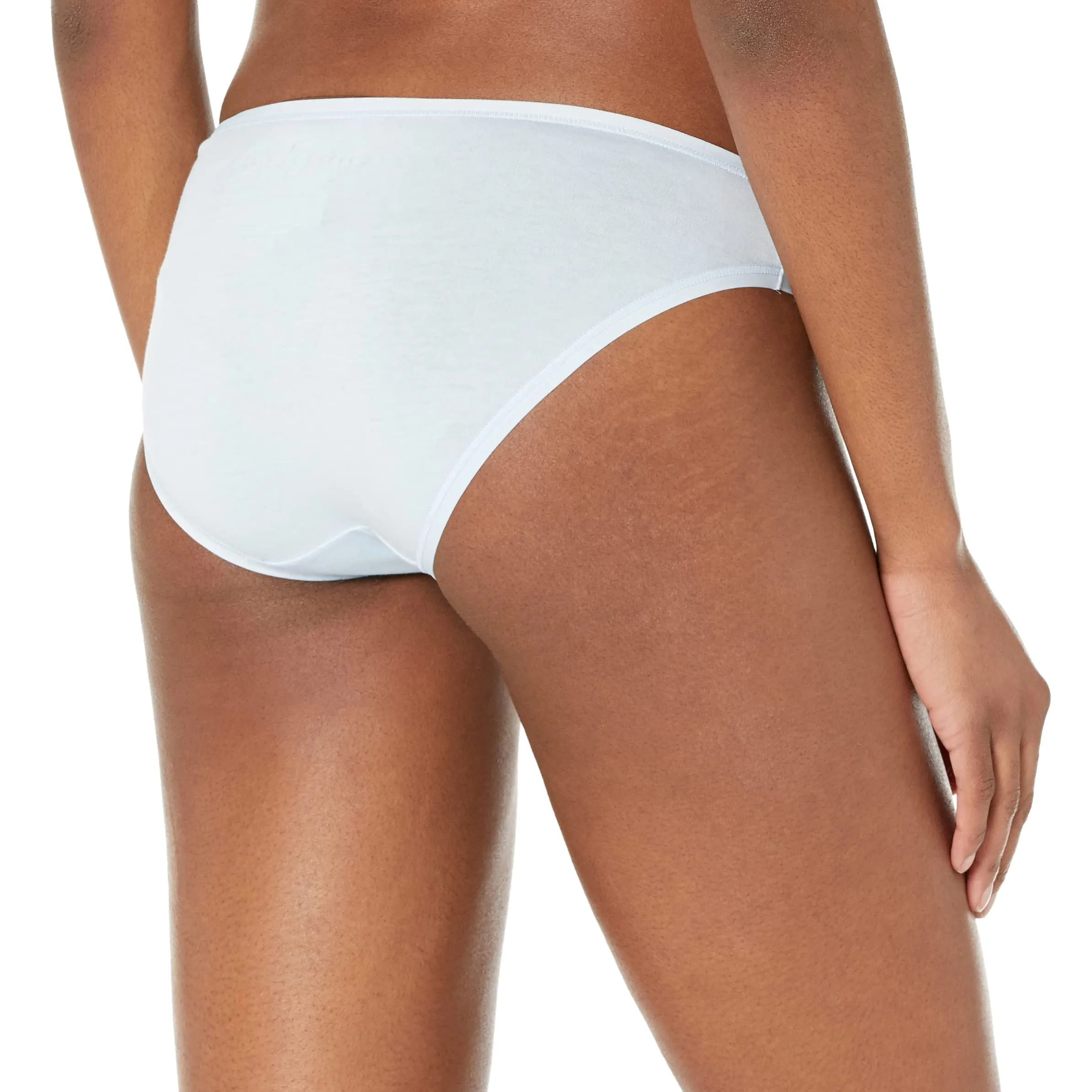 Amazon Essentials Slip Bikini in Cotone Donna, Pacco da 10, Blu/Celeste/Grigio Puntinato/Floreale/Motivo Floreale Piccolo, 44 - immagine 3