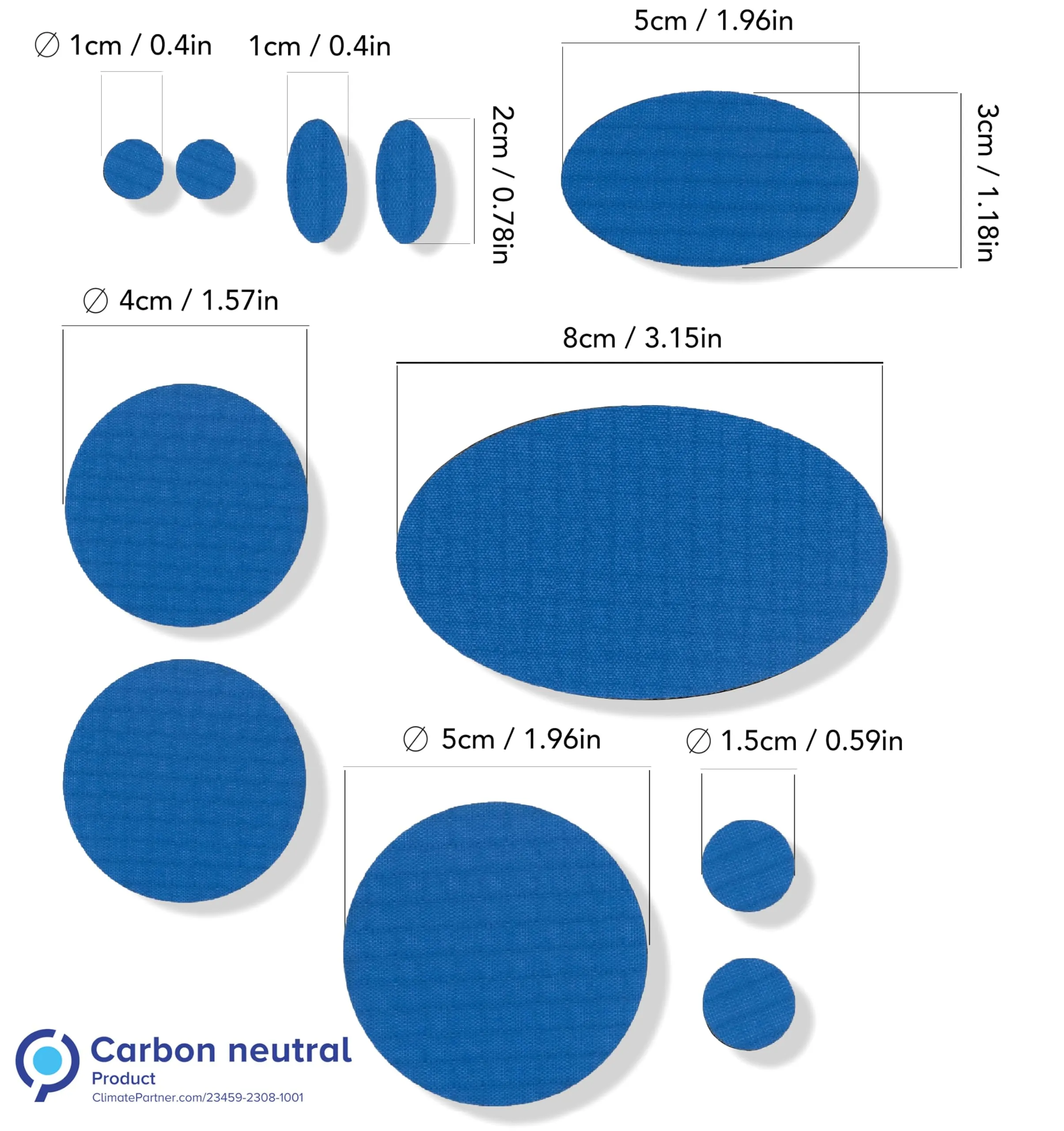 aZengear Toppe di Riparazione Impermeabili per Piumino e Tenda, 11 Pezzi, Blu - immagine 3