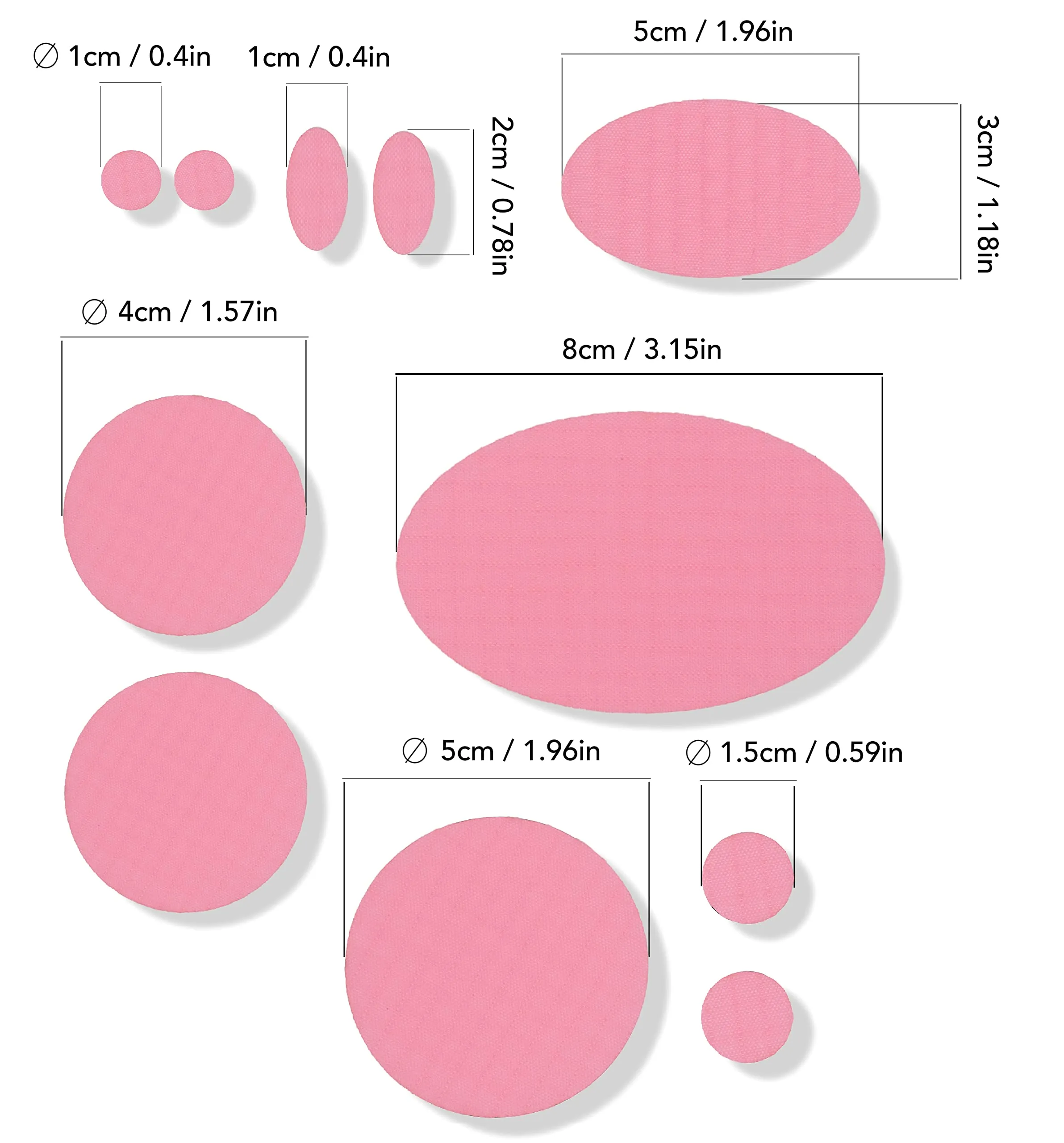 aZengear Toppe di Riparazione Impermeabili per Piumino e Tenda, 11 Pezzi, Rosa - immagine 3
