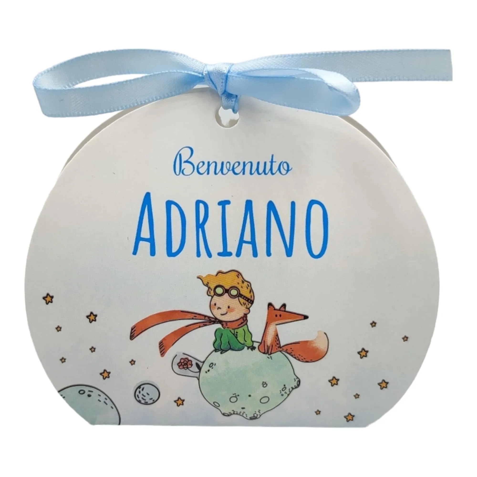 PV Grafik Scatoline Portaconfetti Nascita e Battesimo Personalizzate, Set da 48 pezzi con Bigliettino e Nastrino, Tunna06 - immagine 6