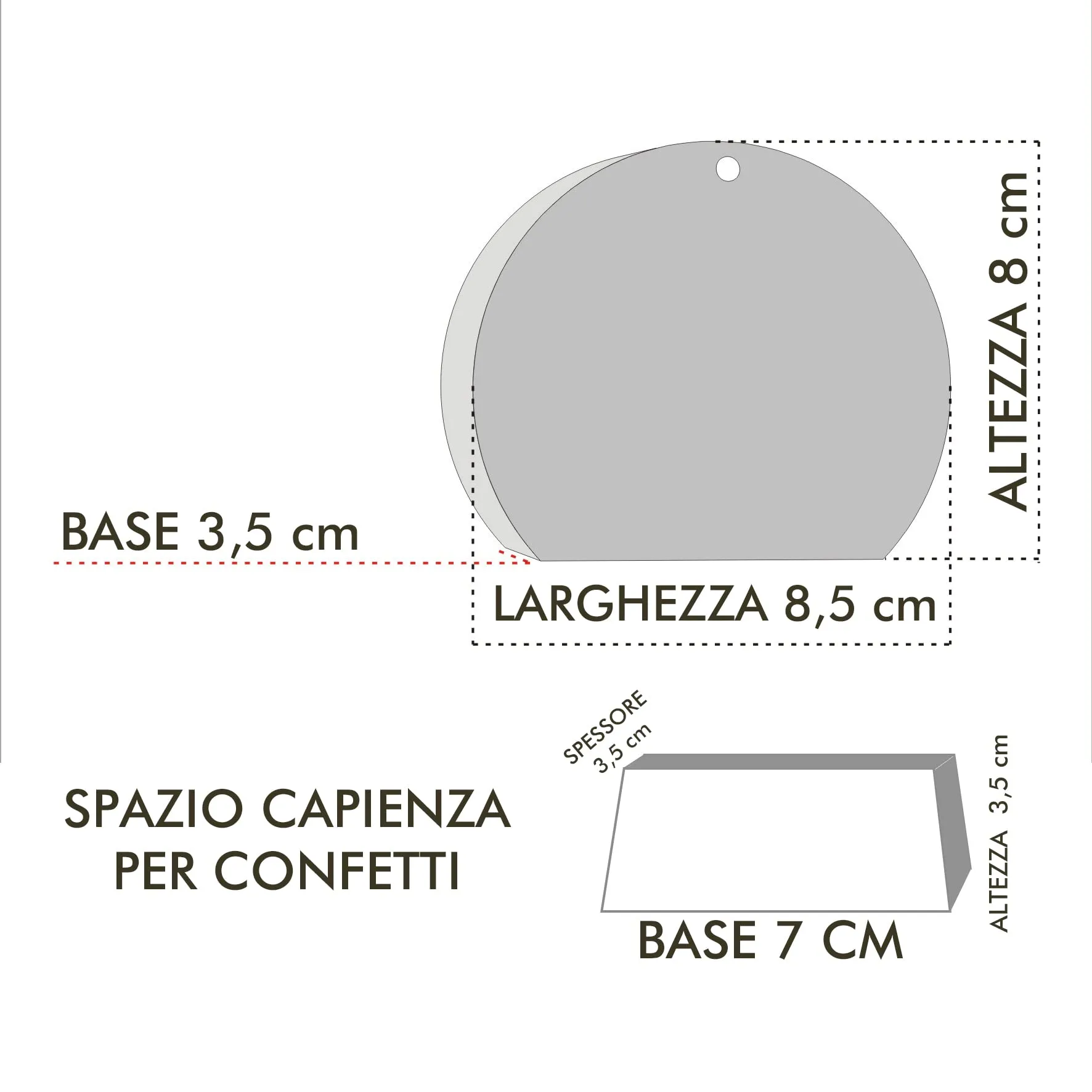 PV Grafik Scatoline Portaconfetti Nascita e Battesimo Personalizzate, Set da 48 pezzi con Bigliettino e Nastrino, Tunna06 - immagine 7