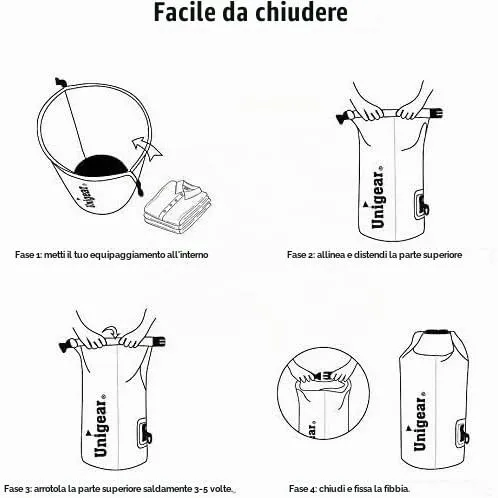 Unigear Borsa Impermeabile 10L con Custodia per Telefono - immagine 5