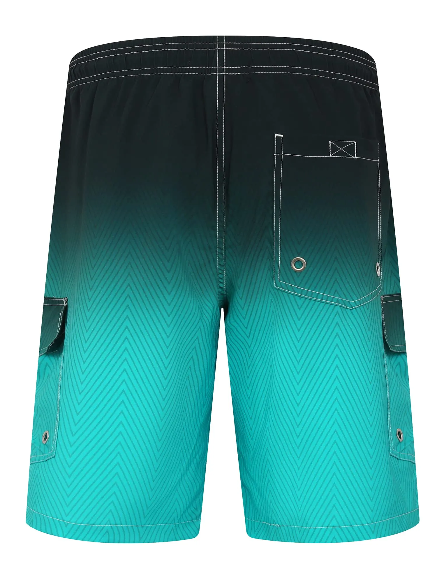 APTRO Pantaloncini da Bagno Uomo Stampa Hawaiana S197 Verde XL - immagine 2