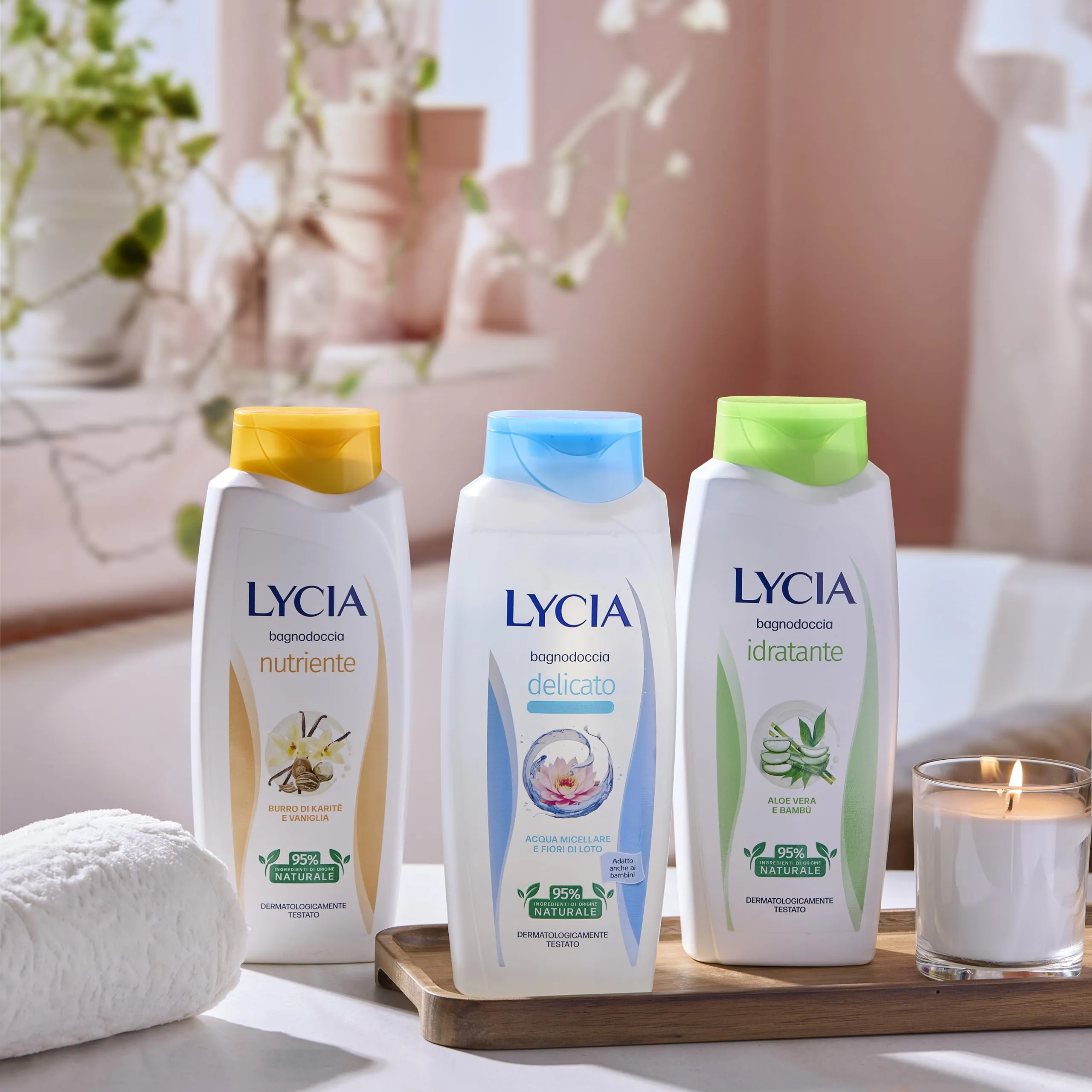 Lycia Bagnoschiuma Idratante con Aloe Vera e Bambù, 750 ml - immagine 4
