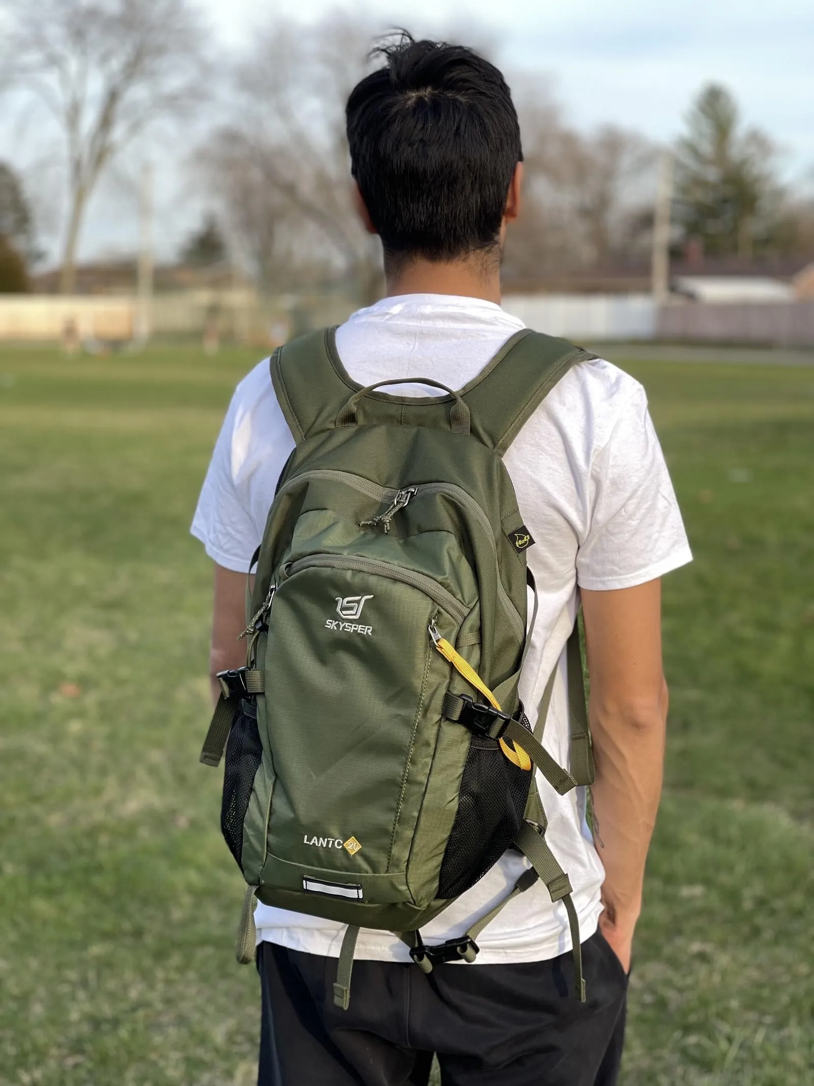 SKYSPER Zaino da Hiking 20L Scozzese Verde Militare - immagine 8