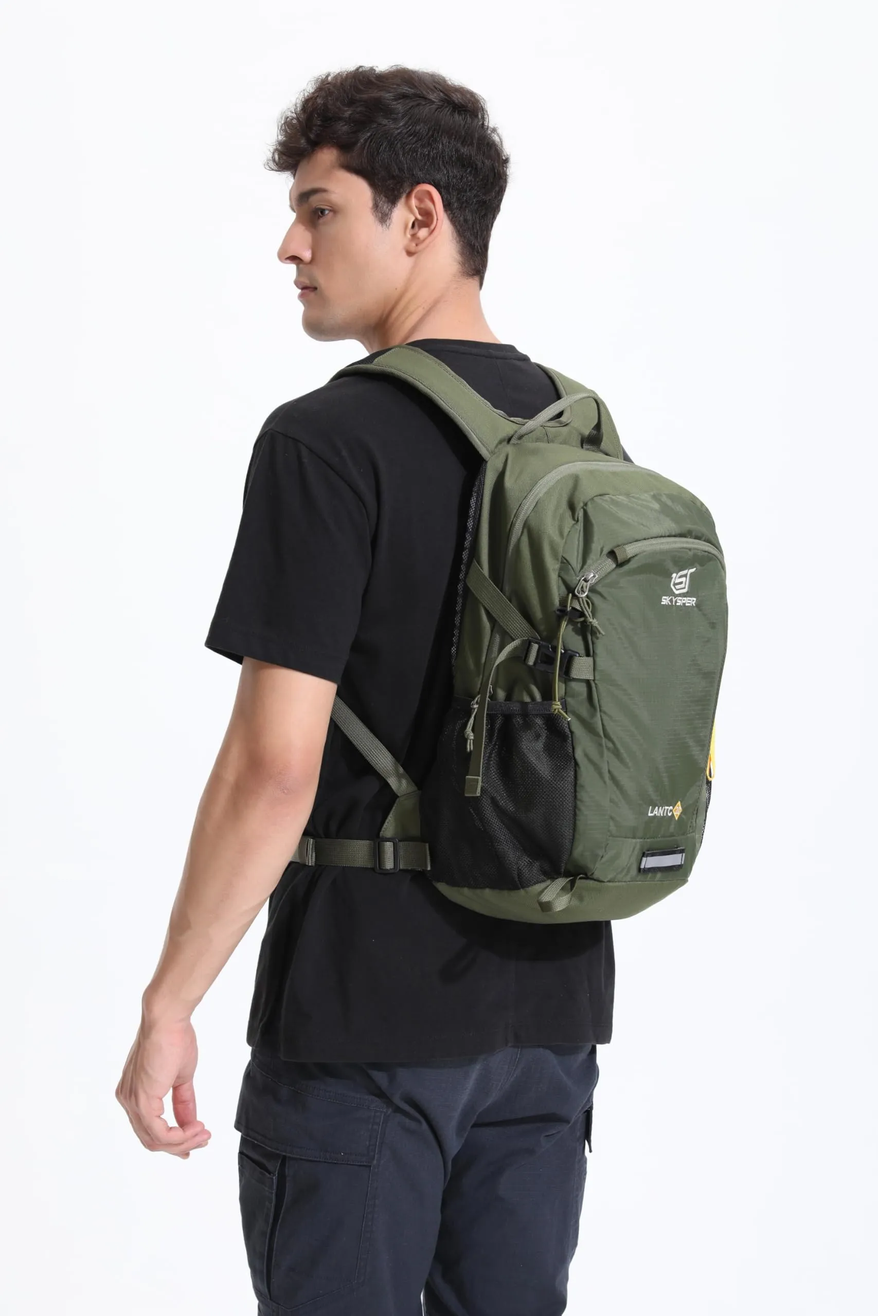 SKYSPER Zaino da Hiking 20L Scozzese Verde Militare - immagine 9