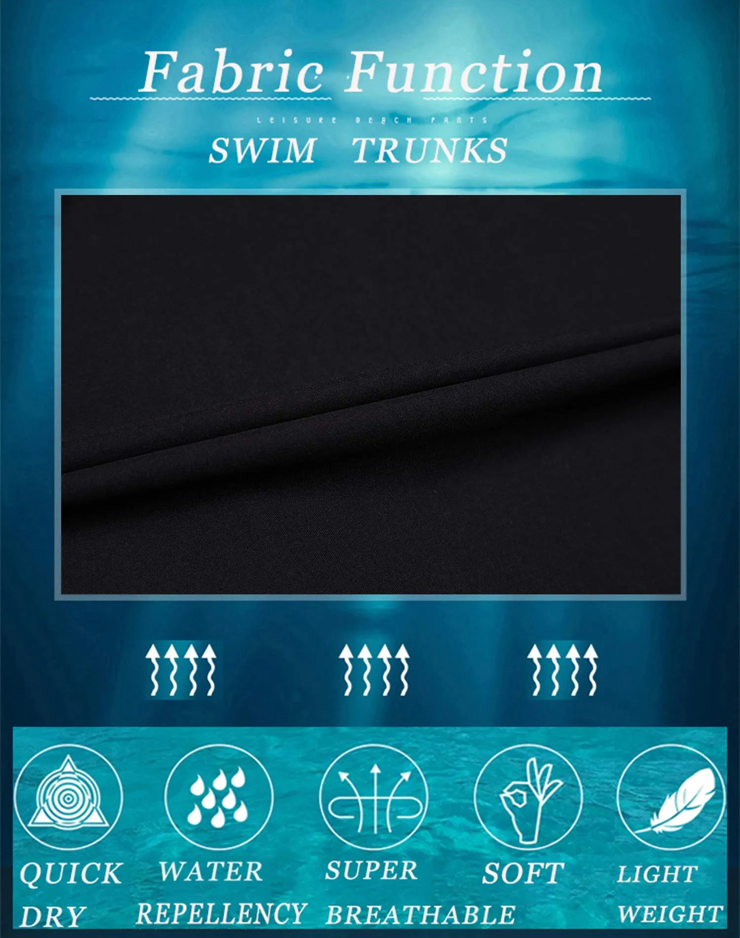 APTRO Pantaloncini da Bagno Uomo Stampa Hawaiana Nero S127 L - immagine 6
