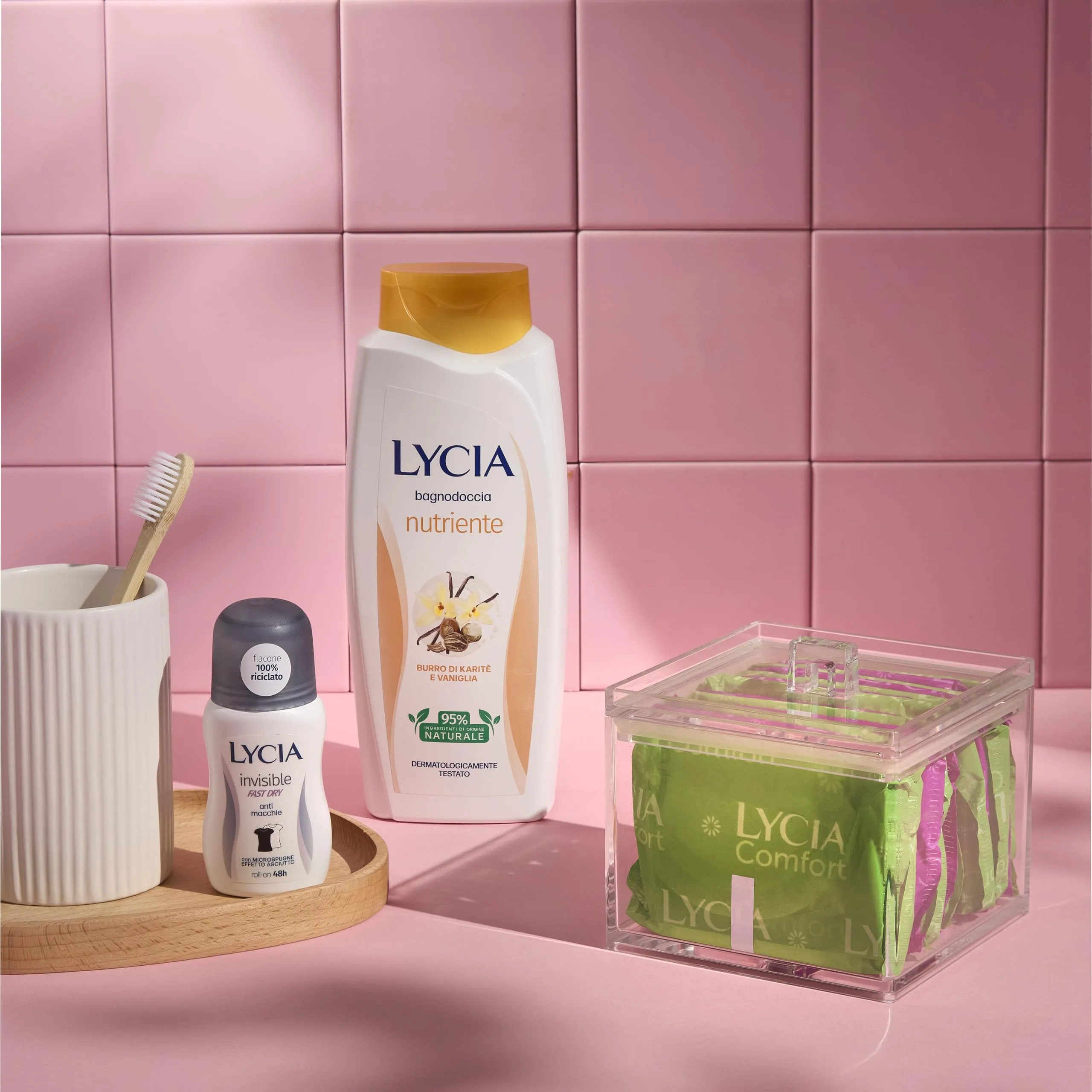 Lycia Bagnoschiuma Nutriente con Burro di Karitè e Vaniglia, 750 ml - immagine 4