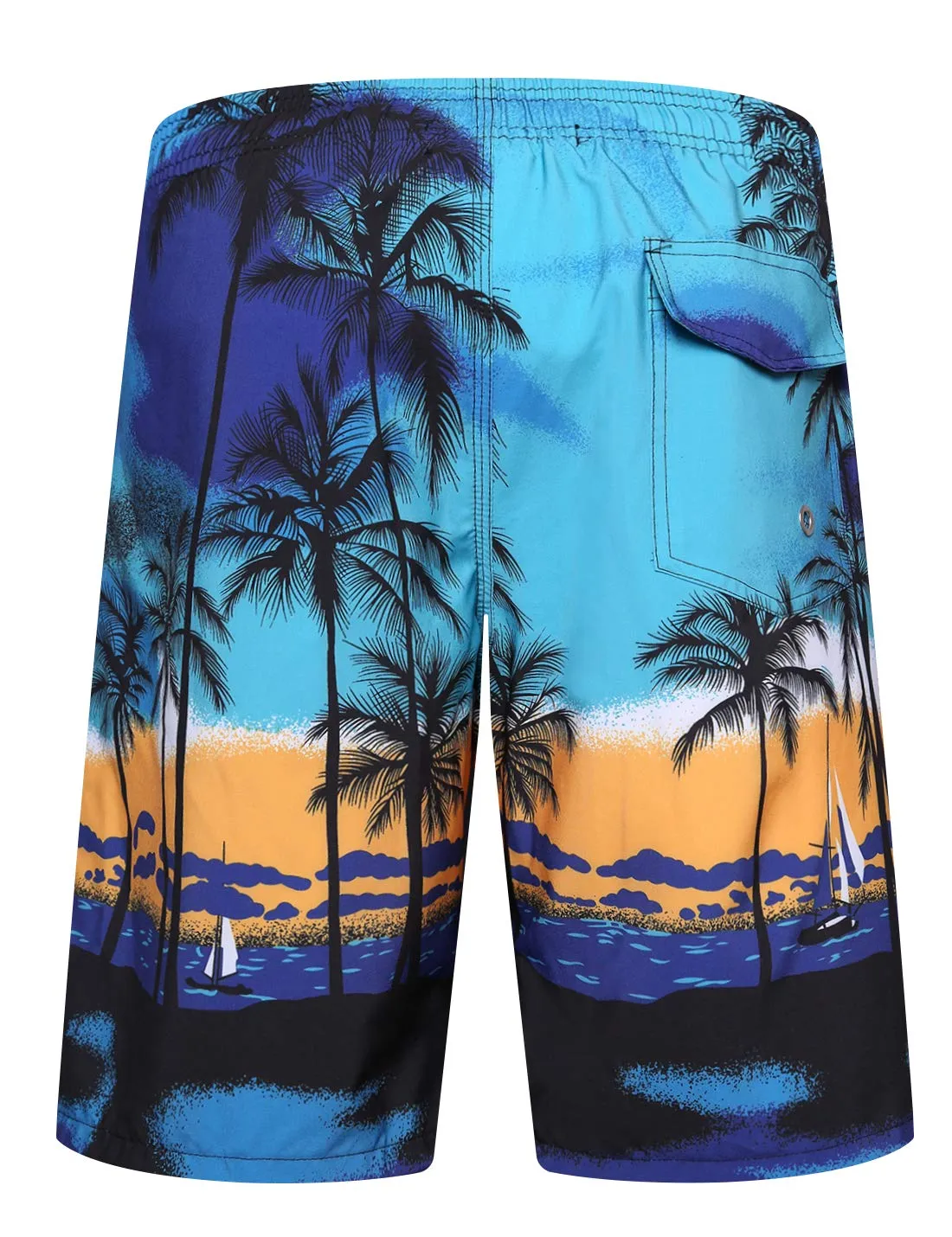 APTRO Pantaloncini da Bagno Uomo Stampa Hawaiana S1701 Blu 5XL - immagine 3