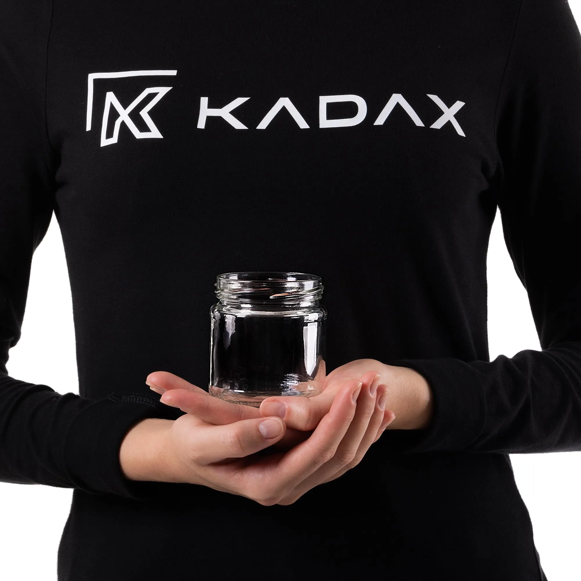 KADAX Set di 50 barattoli in vetro 200ml Ø66 con tappo a vite ermetico - immagine 4