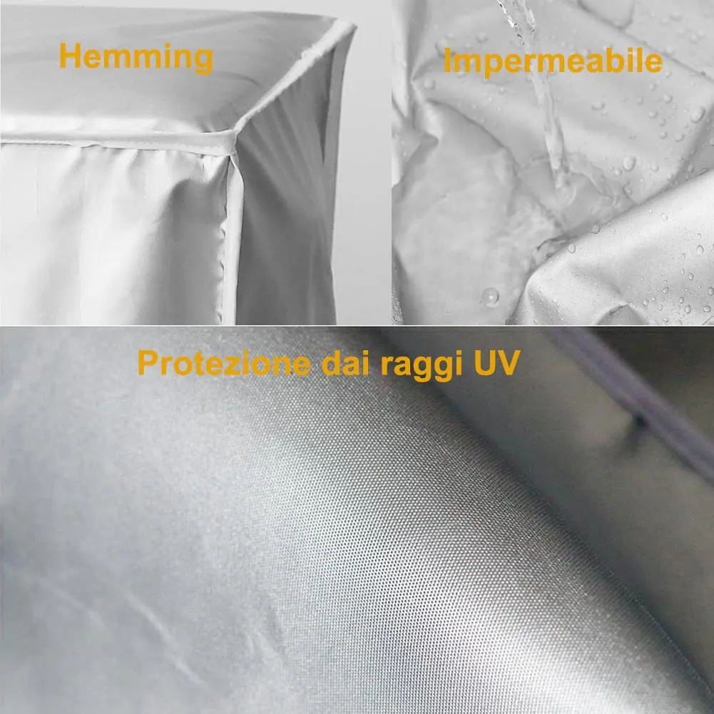 Jeffica Copri Condizionatore da Esterno Universale, Impermeabile e Antipolvere, 86 * 35 * 60cm - immagine 6