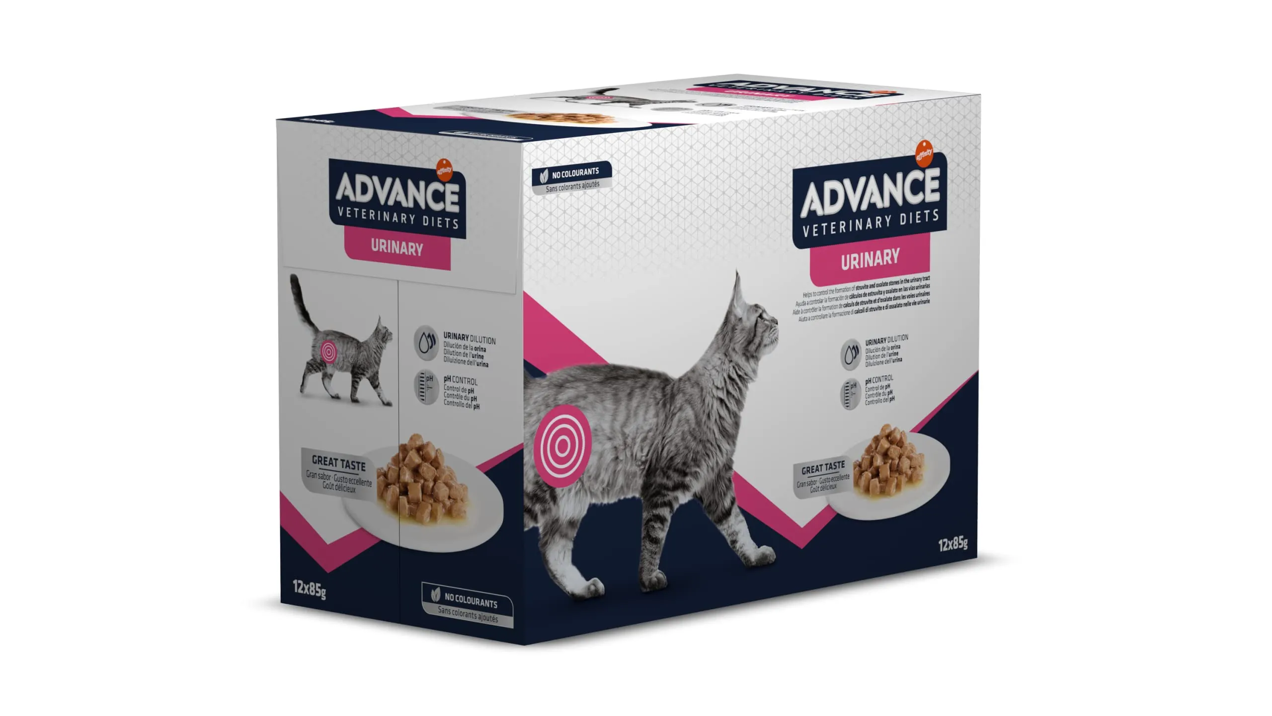 Advance Veterinary Diets Urinary Cibo Umido per Gatti, 12 bustine da 85g - immagine 3