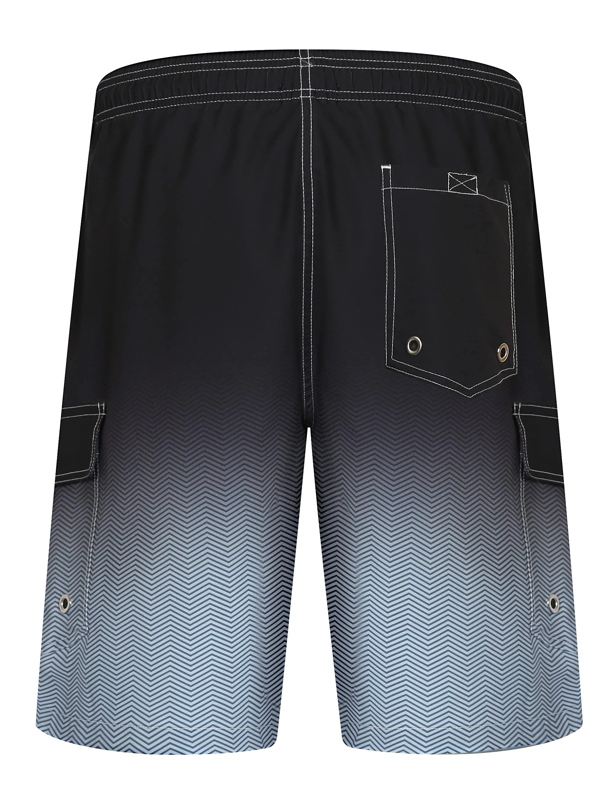 APTRO Pantaloncini da Bagno Uomo Stampa Hawaiana Asciugatura Rapida con Fodera in Rete Carico Pendenza Nero S181 M - immagine 2