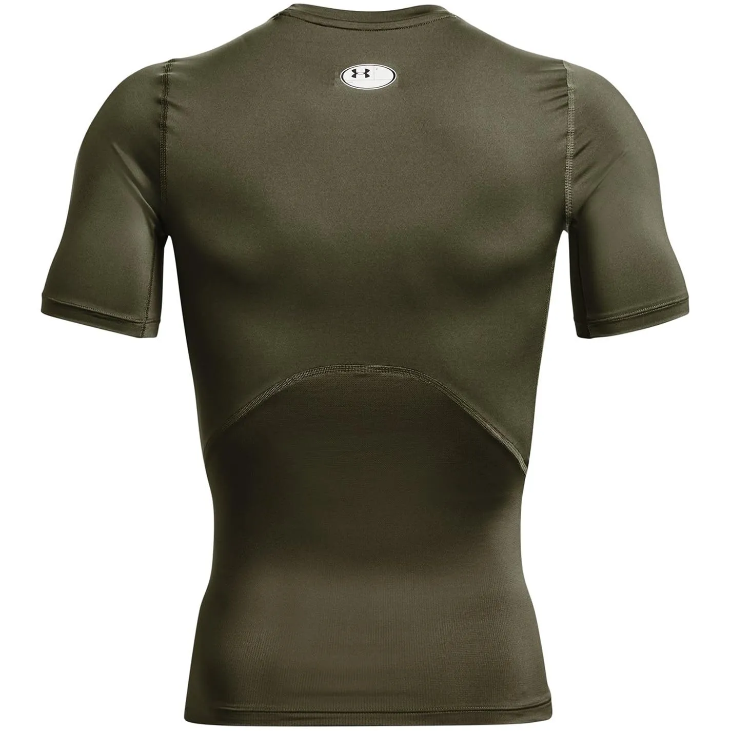 Under Armour Men's HeatGear Armour Short Sleeve T-Shirt - Verde Marino Od/Bianco - 4XL - immagine 6