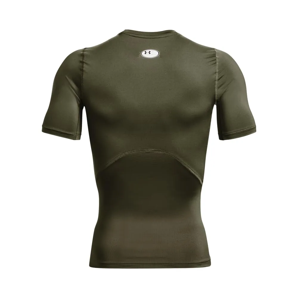 Under Armour Men's Heatgear Compression Shirt Marine Od Green/White M - immagine 6