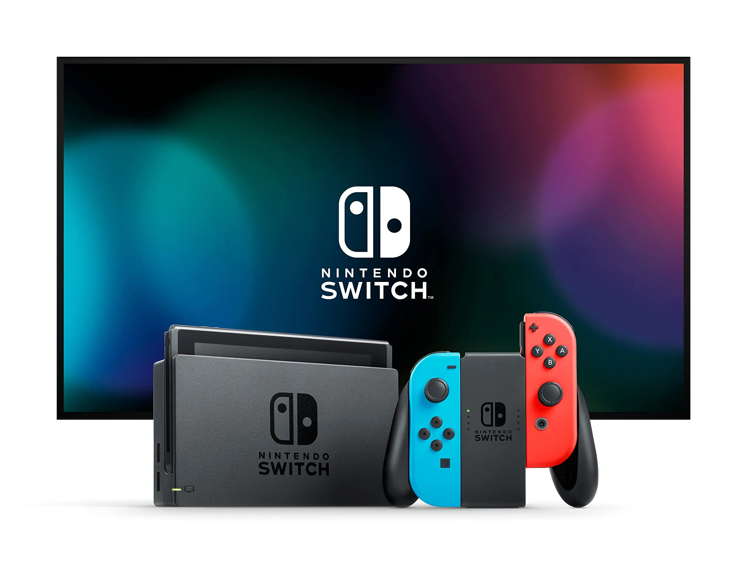Nintendo Switch con Joy-Con Rosso Neon e Blu Neon - immagine 2