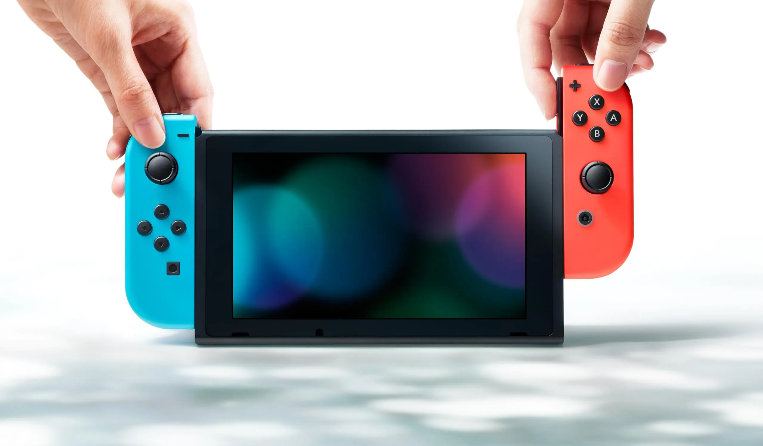 Nintendo Switch con Joy-Con Rosso Neon e Blu Neon - immagine 4