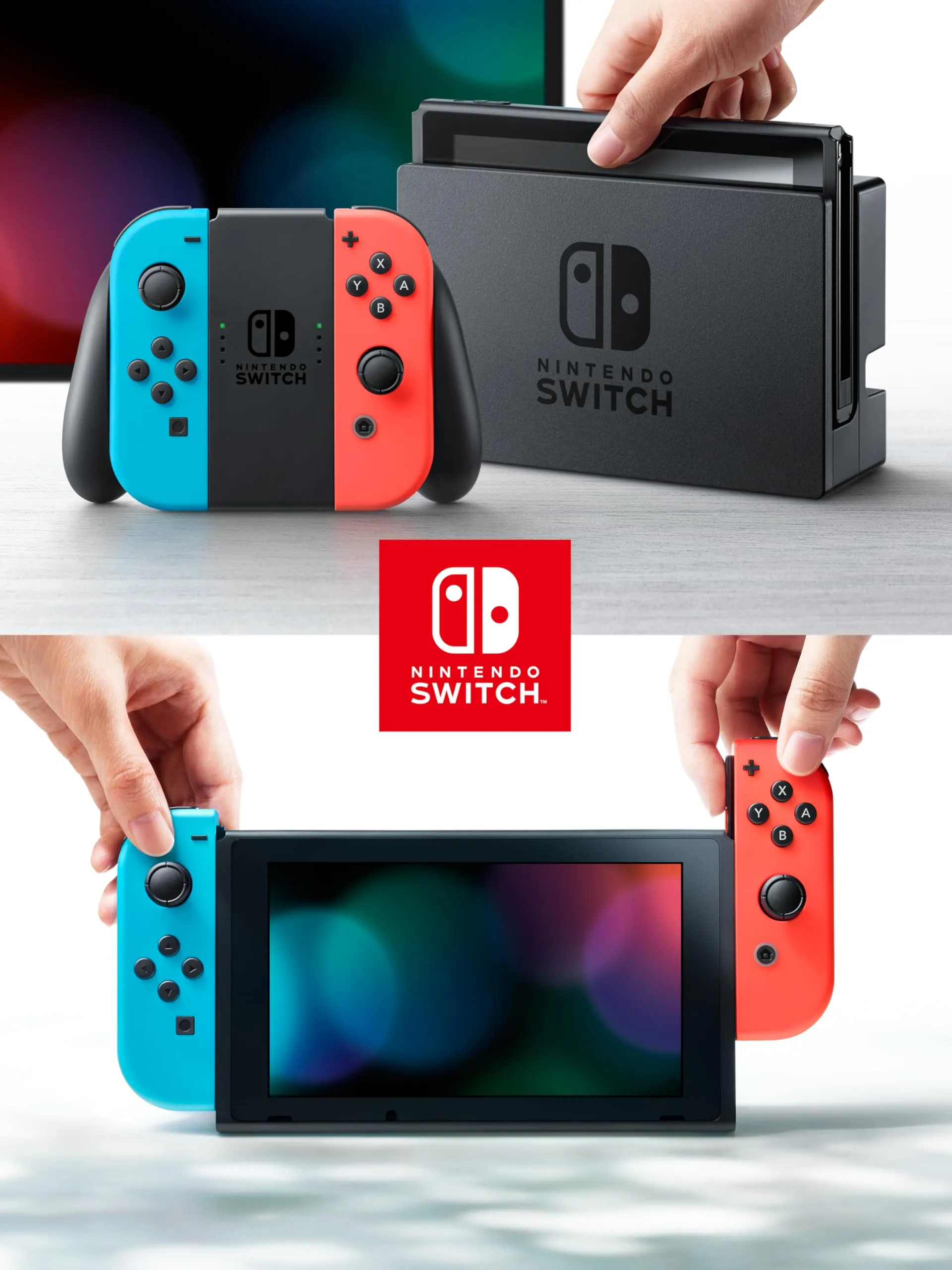 Nintendo Switch con Joy-Con Rosso Neon e Blu Neon - immagine 5