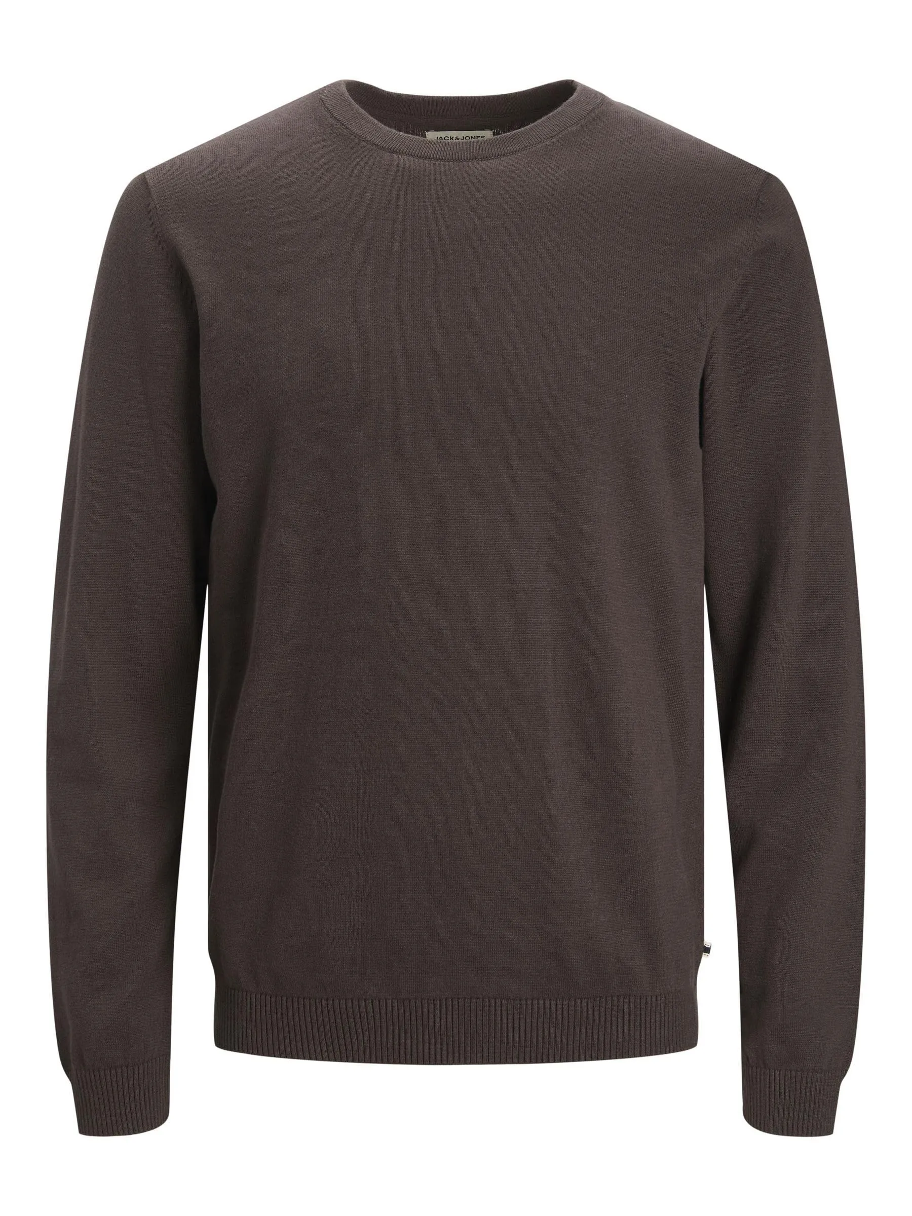 Jack & Jones Jjebasic Knit Crew Neck Noos Felpa, Guarnizione Marrone, S Uomo - immagine 1