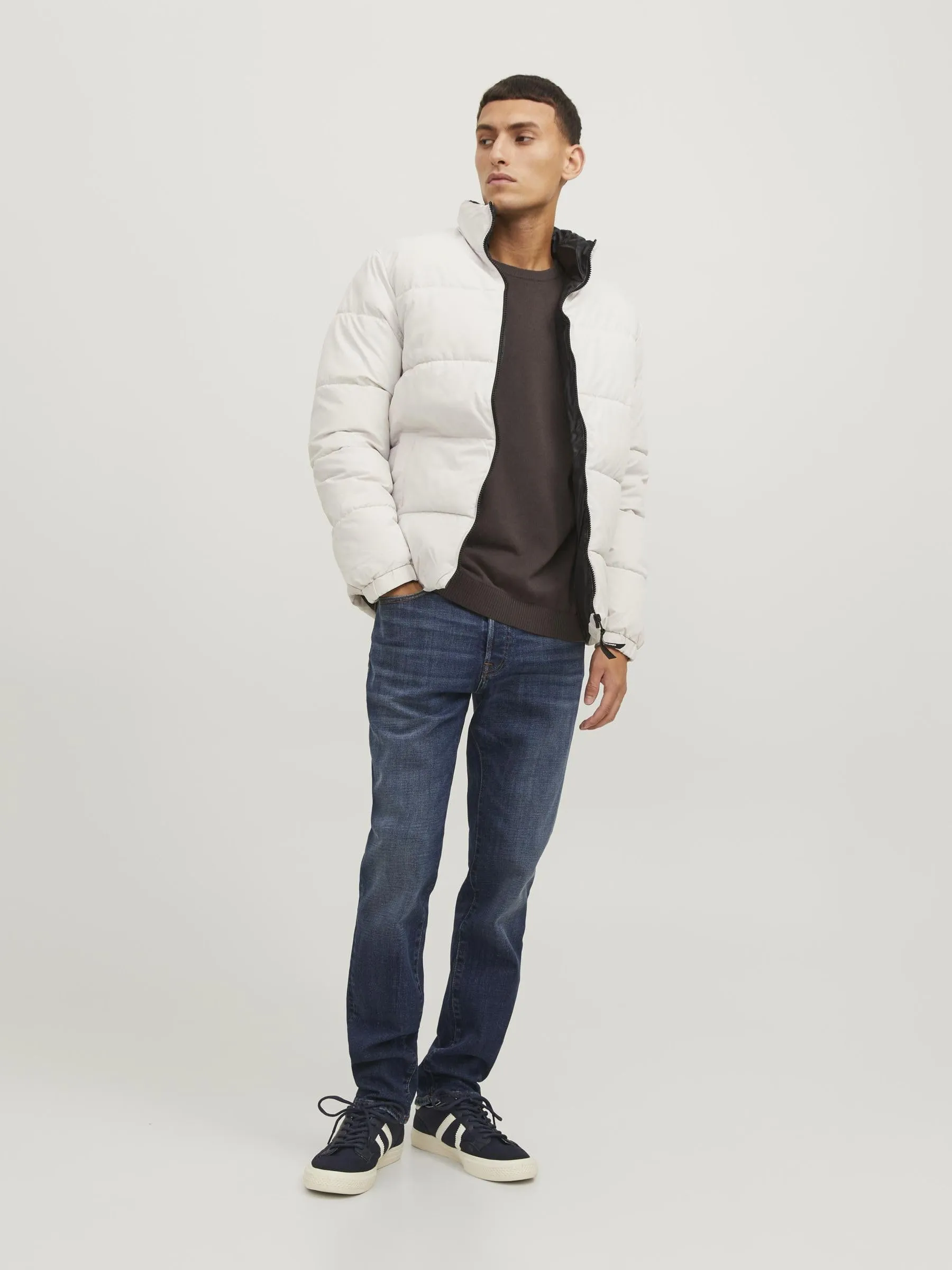 Jack & Jones Jjebasic Knit Crew Neck Noos Felpa, Guarnizione Marrone, S Uomo - immagine 4