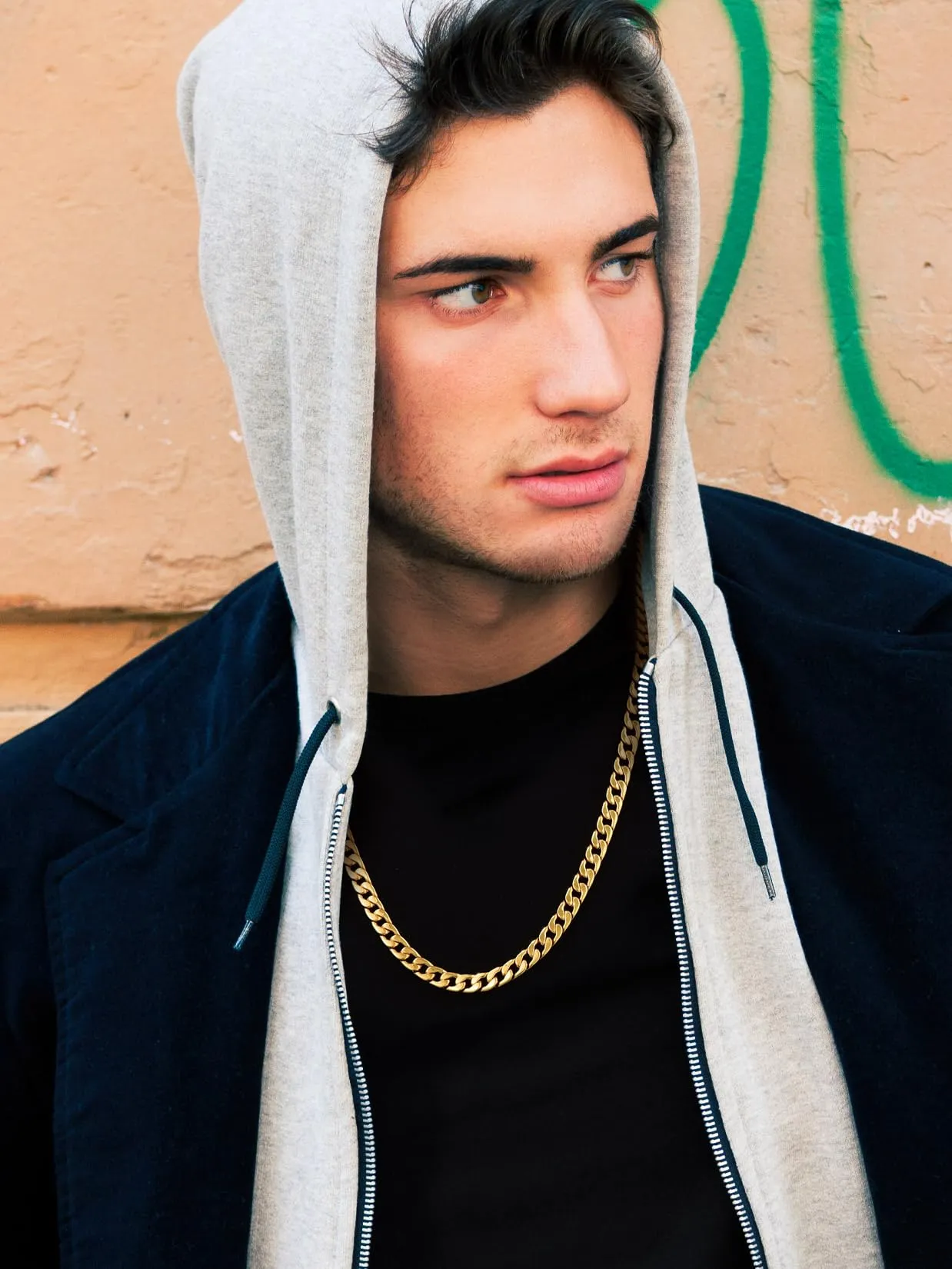Suplight Collana Uomo a Maglia Cubana in Acciaio Inossidabile Placcato Oro 18K, 9 mm, 51 cm - immagine 2