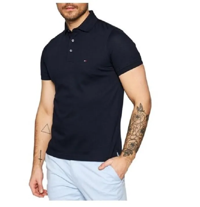 Tommy Hilfiger 1985 Regular Fit Polo Shirt, Blu (Ultra Blue), M - immagine 2