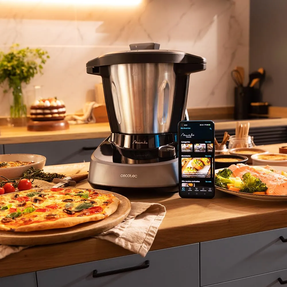 Cecotec Mambo 11090 Robot da Cucina Multifunzione, 1600W, 37 Funzioni, App, Bilancia e Brocca 3,3L in Acciaio Inox - immagine 5