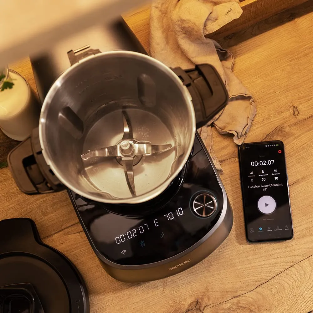 Cecotec Mambo 11090 Robot da Cucina Multifunzione, 1600W, 37 Funzioni, App, Bilancia e Brocca 3,3L in Acciaio Inox - immagine 8