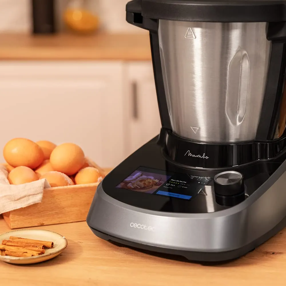 Cecotec Mambo Touch Robot di Cucina Multifunzione con Caraffa Habana, 1600 W, 37 Funzioni, Schermo TFT 5", Bilancia e Caraffa in acciaio inox 3,3 litri - immagine 3