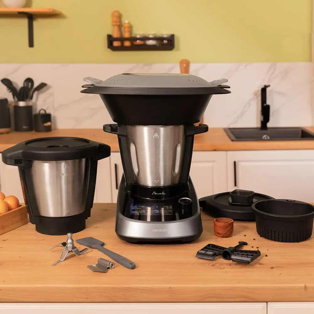 Cecotec Mambo Touch Robot di Cucina Multifunzione con Caraffa Habana, 1600 W, 37 Funzioni, Schermo TFT 5", Bilancia e Caraffa in acciaio inox 3,3 litri - immagine 6