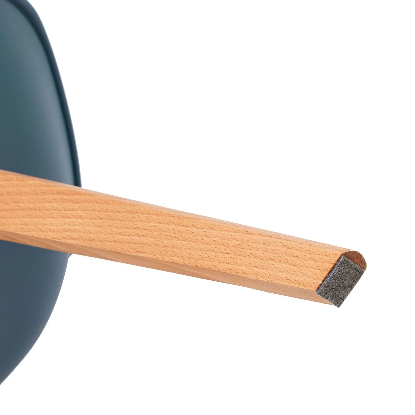 EGGREE Set di 4 Sedie da Pranzo e Cucina in Pelle PU e Legno di Faggio, Morandi Blu Scuro - immagine 9