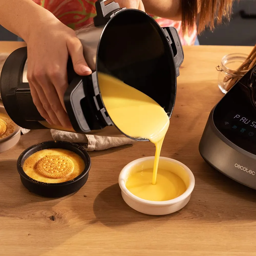 Cecotec Robot di Cucina Multifunzione Mambo 11090 Habana, 1600 W, 37 Funzioni, App, Bilancia, Caraffa Habana Antiaderente e Caraffa 3,3 litri in Acciaio Inox - immagine 6