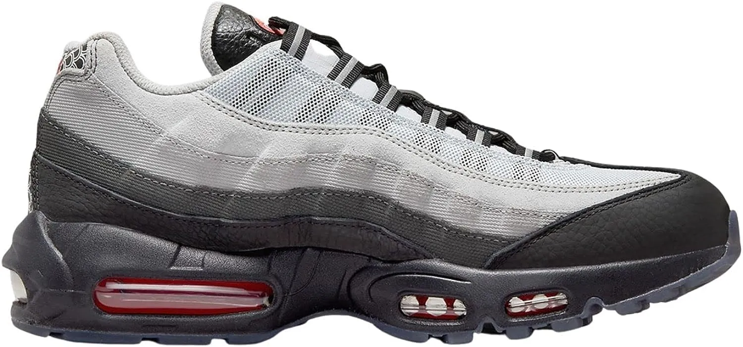 Nike Air Max 95 Men's Shoes, Size 8, Black White Pure Platinum - immagine 2