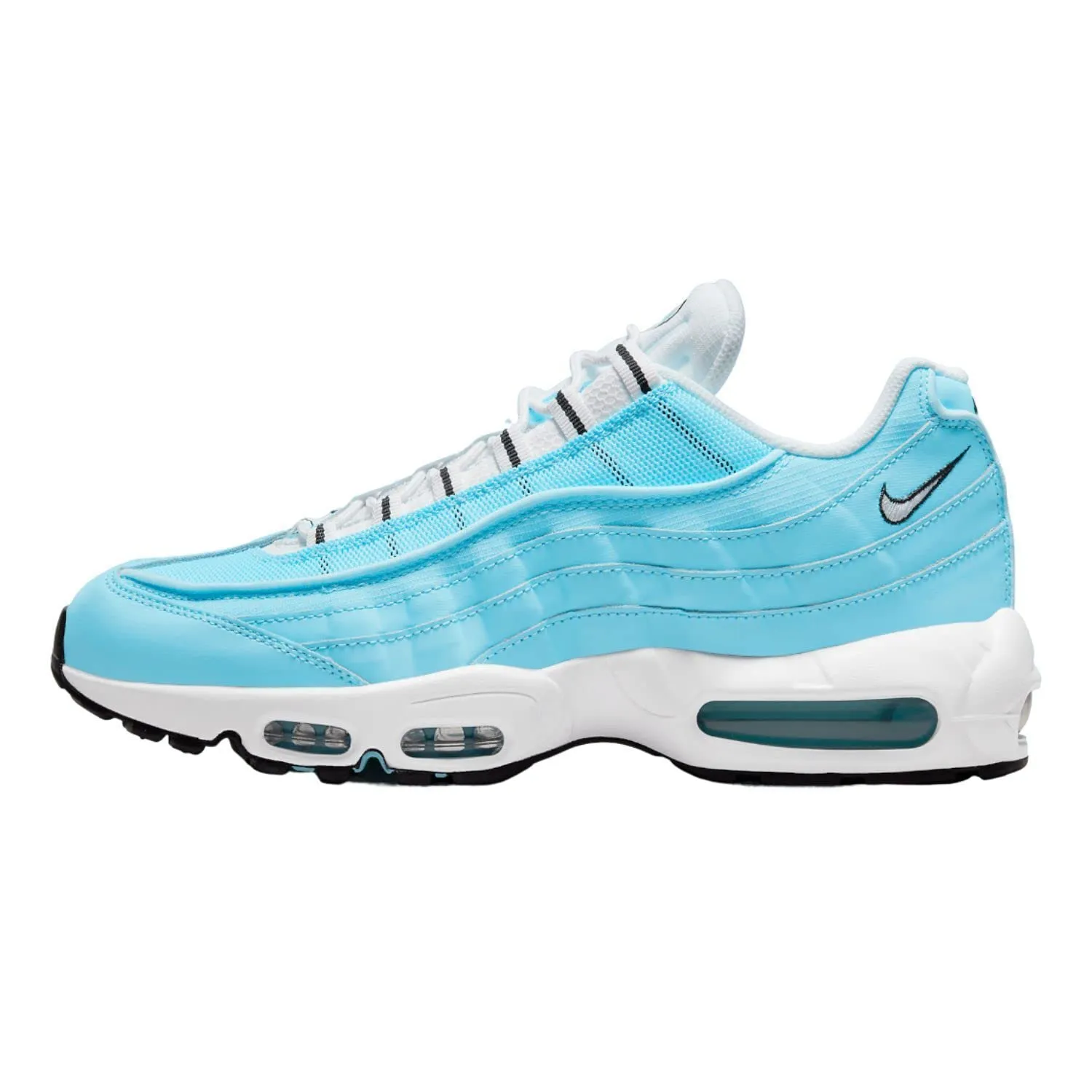 Nike AD Basic Crew Maglietta Sportiva da Uomo - University Blue Bianco Nero - 41 EU - immagine 1
