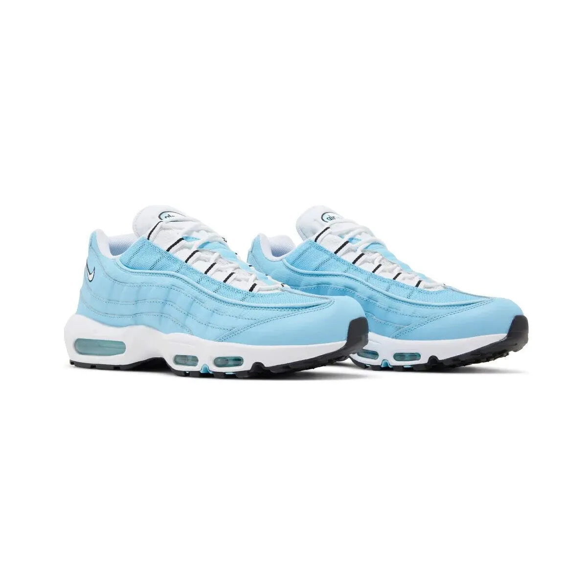 Nike AD Basic Crew Maglietta Sportiva da Uomo - University Blue Bianco Nero - 41 EU - immagine 3