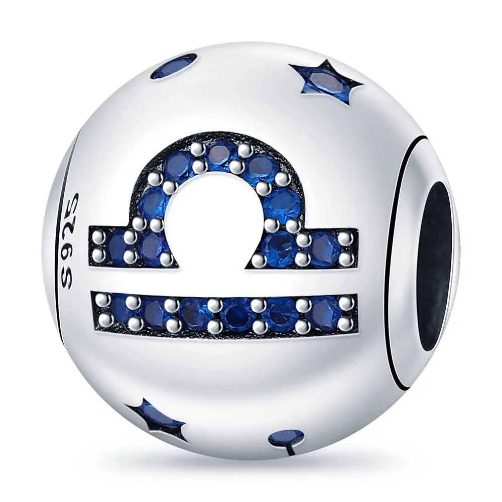 TINSLO Bead Charm Ciondolo Argento Sterling 925 con Cubic Zirconia per Braccialetti e Collane Europee - immagine 1