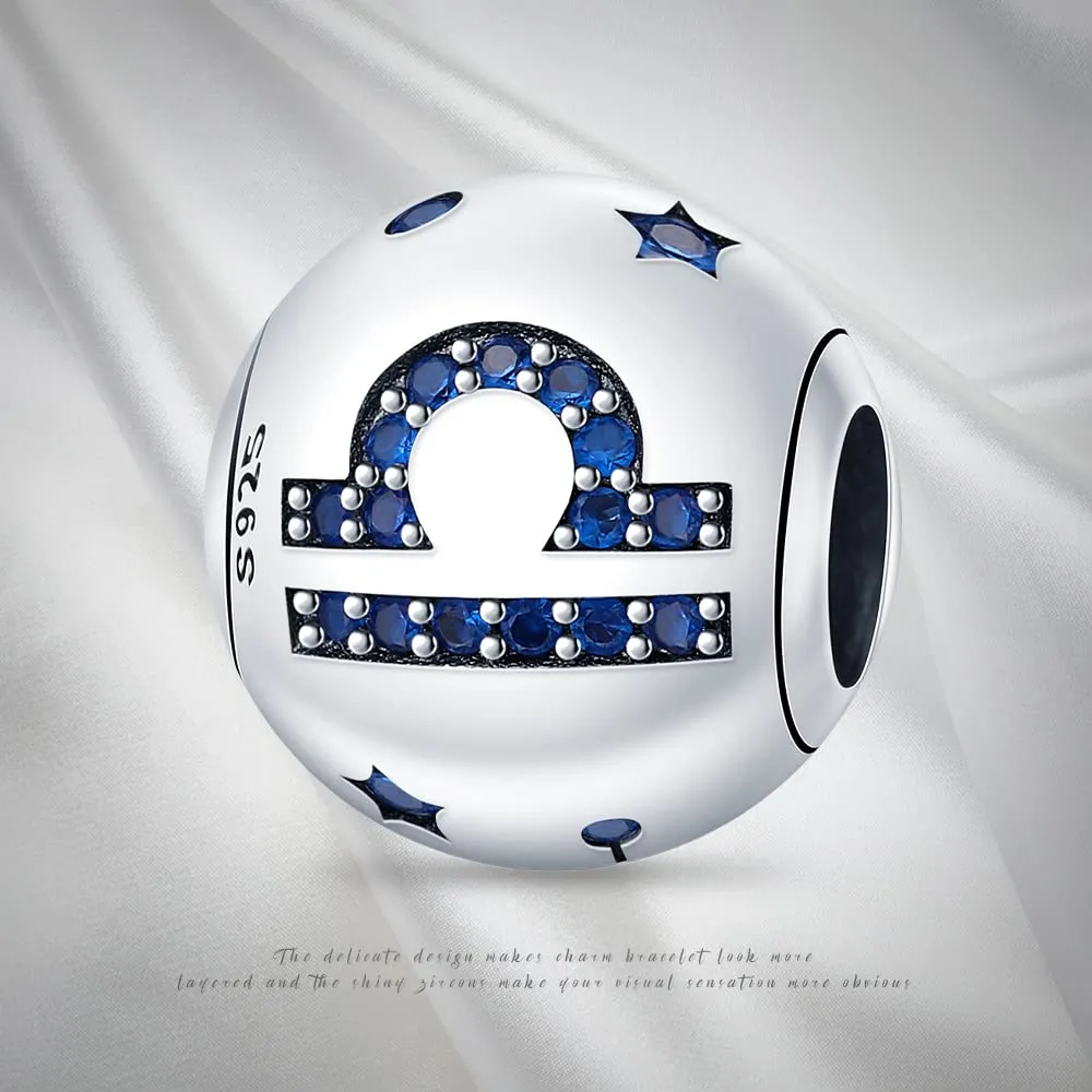 TINSLO Bead Charm Ciondolo Argento Sterling 925 con Cubic Zirconia per Braccialetti e Collane Europee - immagine 3