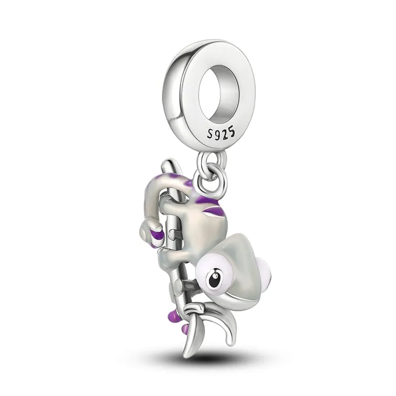 TINSLO Bead Charm Ciondolo Argento Sterling 925 con Cubic Zirconia per Braccialetti e Collane Europei - immagine 4