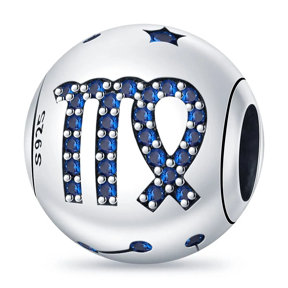TINSLO Bead Charm in Argento Sterling 925 con Cubic Zirconia, compatibile con braccialetti e collane Pandora e europei - immagine 1