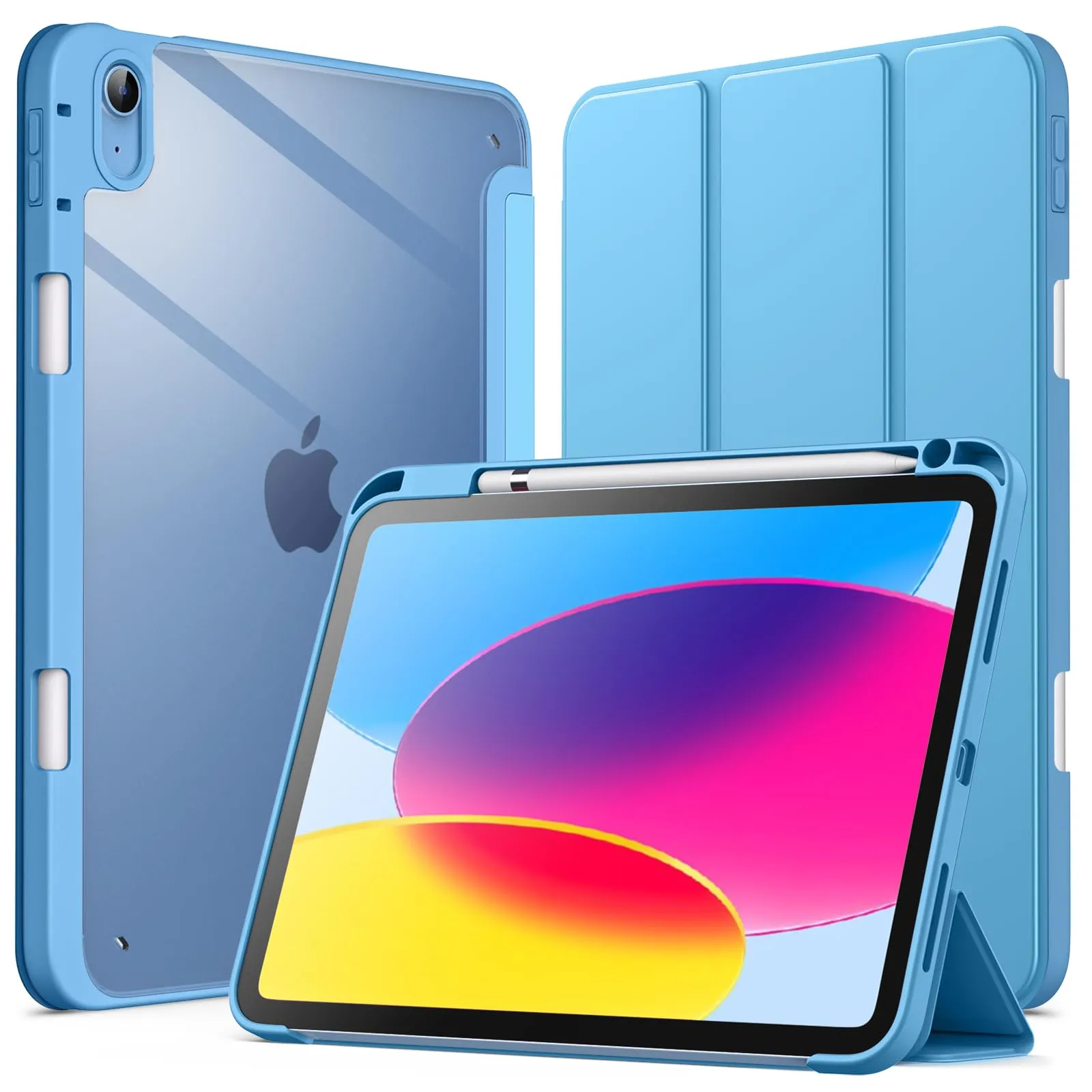 JETech Custodia per iPad 11ª/10ª Gen, Blu - immagine 1