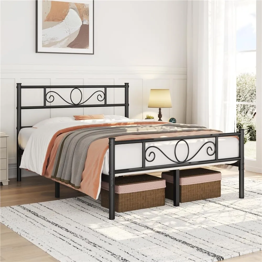 Yaheetech Struttura Letto Matrimoniale in Ferro 140 x 200 cm - immagine 9