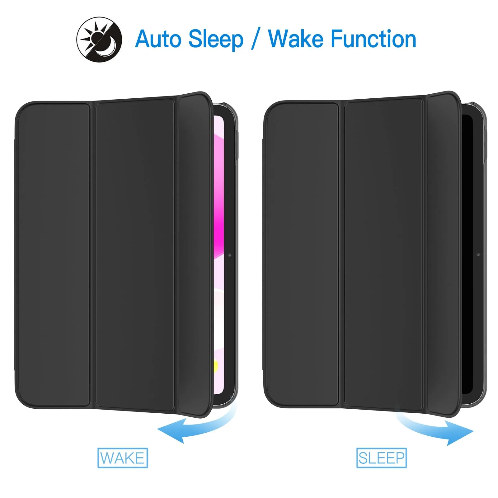 JETech Custodia per iPad 11ª/10ª Gen (A16), Nero - immagine 6