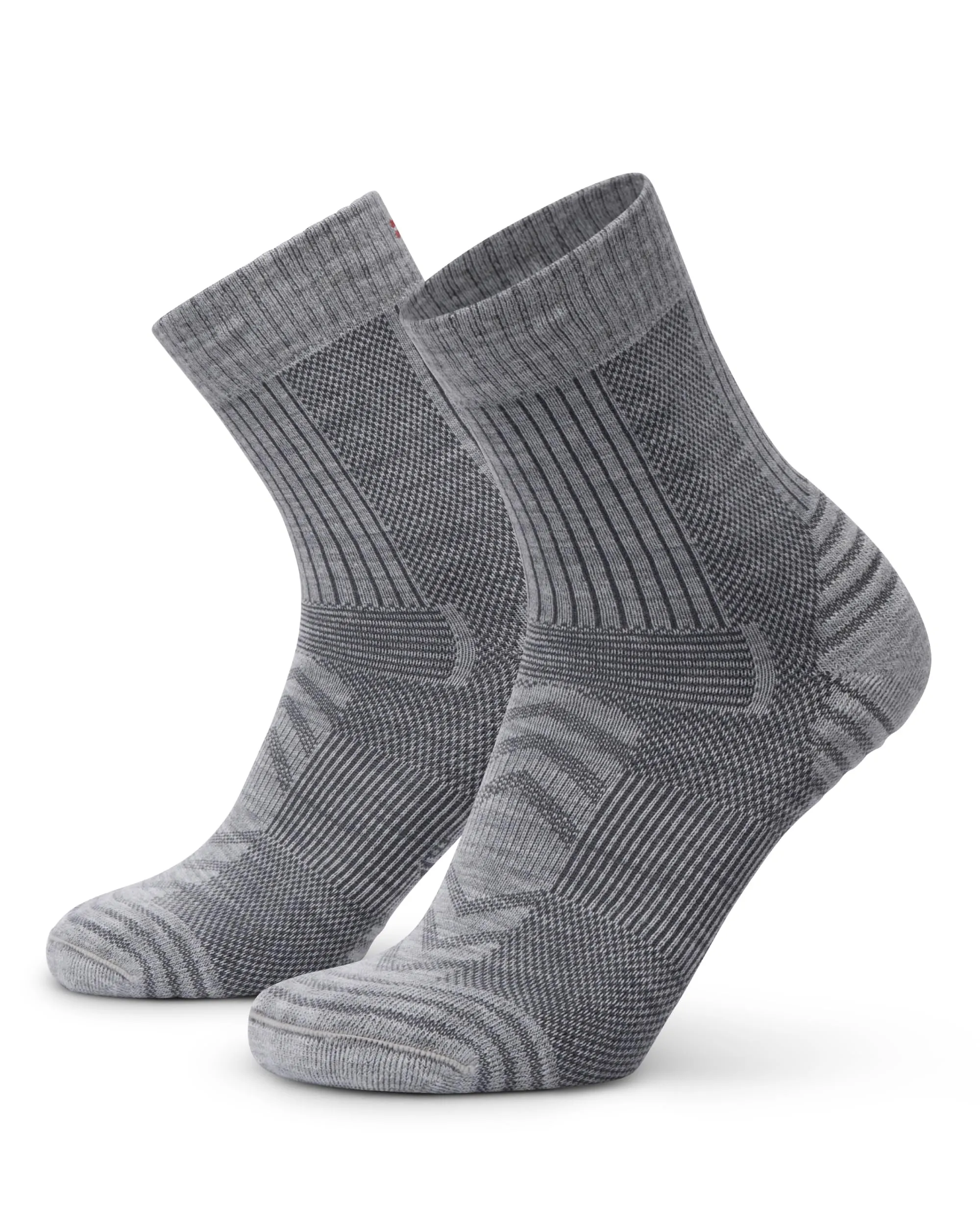 Danish Endurance Calze Trekking Leggere, Lana Merino, Grigio Chiaro, 43-47 - immagine 1