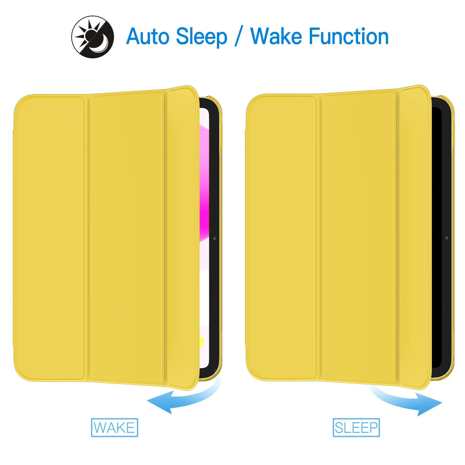 JETech Custodia per iPad 11ª/10ª Gen, Giallo - immagine 6
