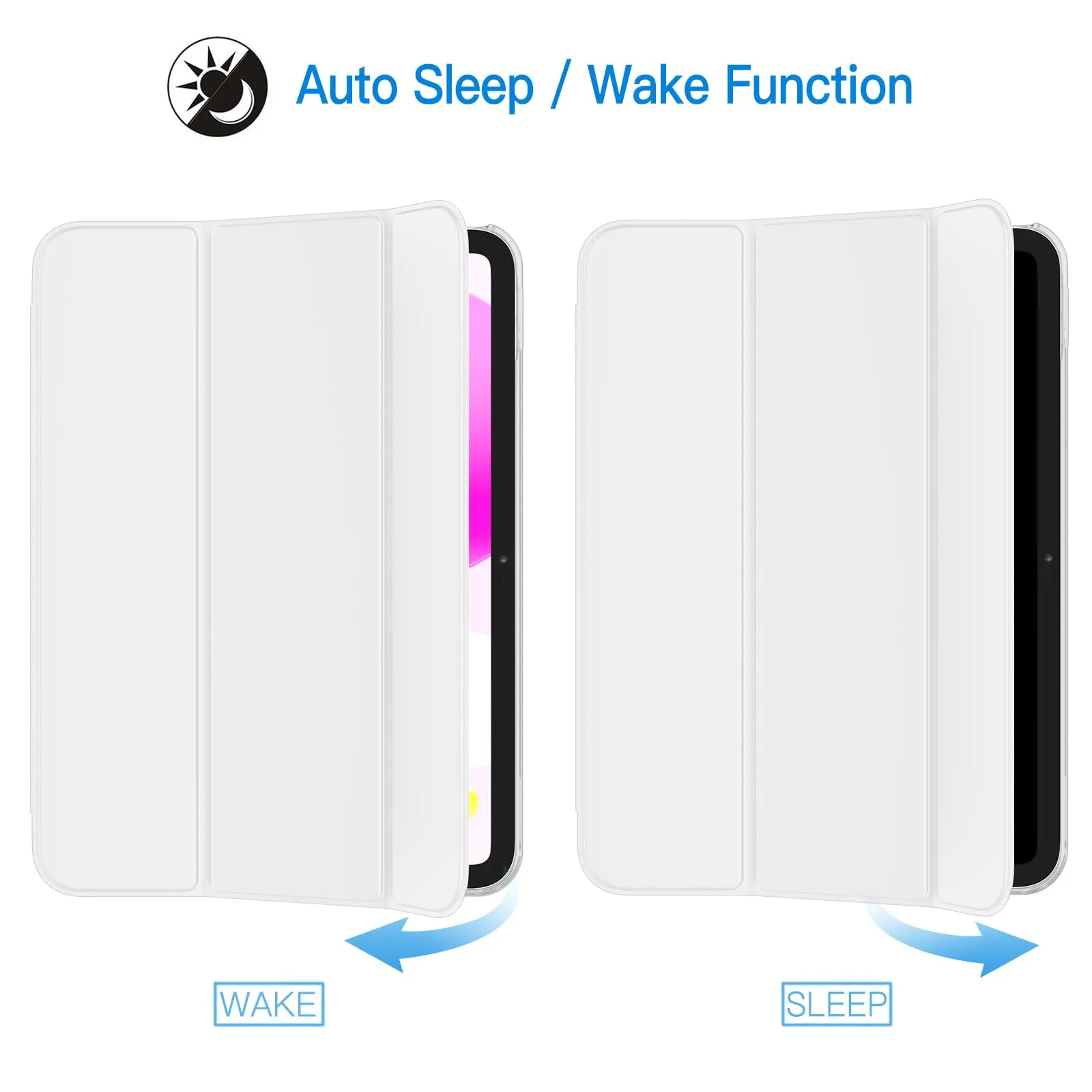 JETech Custodia per iPad 11ª/10ª Gen, Bianco - immagine 6