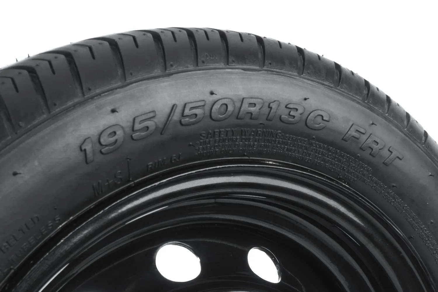 UNITRAILER Ruota Rinforzata Rimorchio 195/50 R13C 104/101N 900 kg, Cerchio in Acciaio Nero 5.5Jx13H2 5x112 ET30, Pneumatico LingLong R701 - immagine 7
